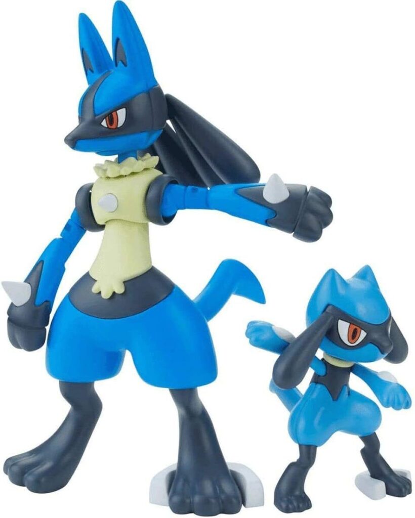 Riolu and lucario Model Kit for Pokémon Fans