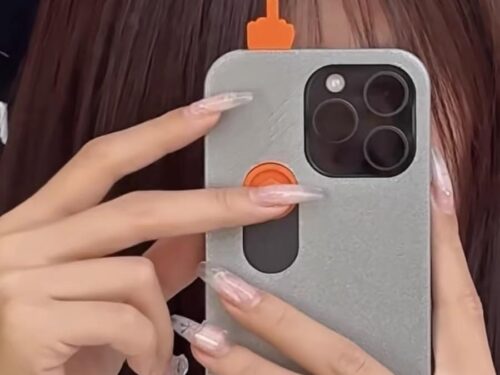 middle finger phone case