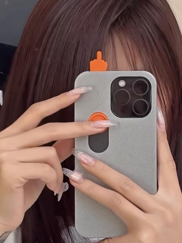 middle finger phone case